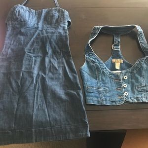 Dress and vest like new